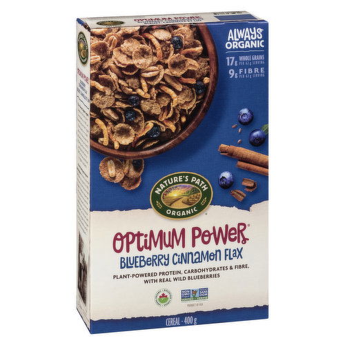 Nature's Path - Optimum Power Cereal - Blueberry Cinnamon Flax