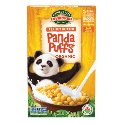 Envirokidz - Panda Puffs Cereal Peanut Butter