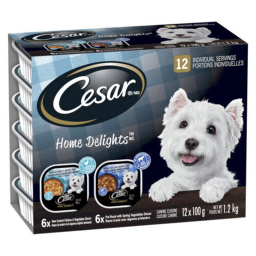 Cesar - Home Delights Variety Pk Dog Wet