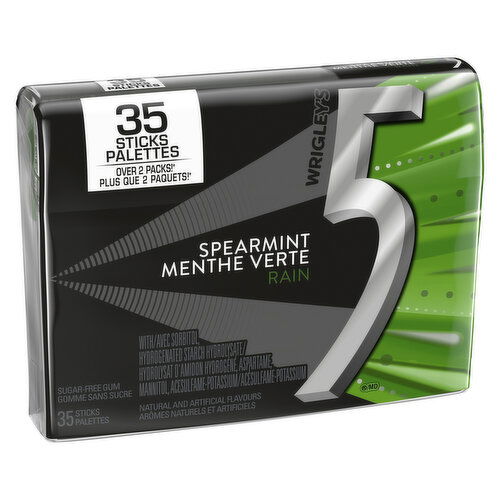 Five - Spearmint-Rain Sugar Free Chewing Gum