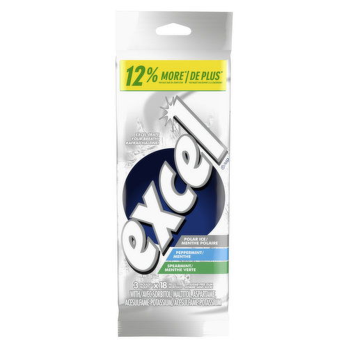 Excel - Mint Variety Sugar Free Chewing Gum, 18 Pieces