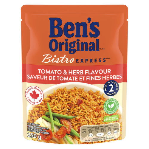 Ben's Original - BISTRO EXPRESS Tomato & Herb Rice Side Dish