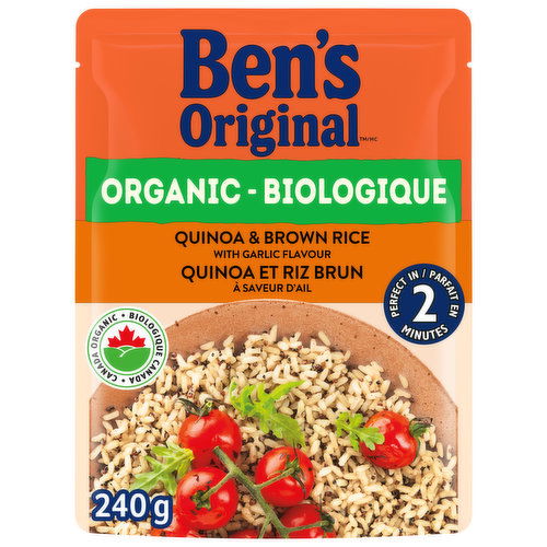 Ben's Original - Organic Quinoa and Brown Rice With Garlic Flavour