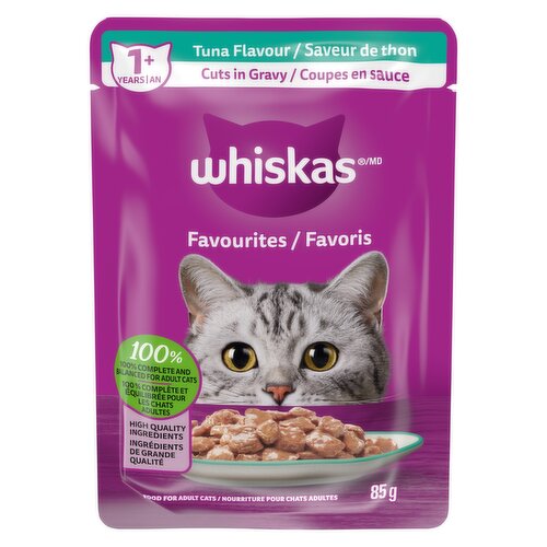 Whiskas - Favourites Pouch, Cuts in Gravy Tuna Flavour
