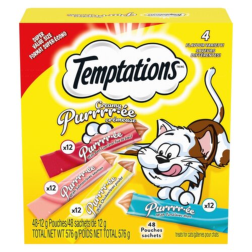 Temptation - Purees with Beef Liver, Salmon and Chicken Cat Treats