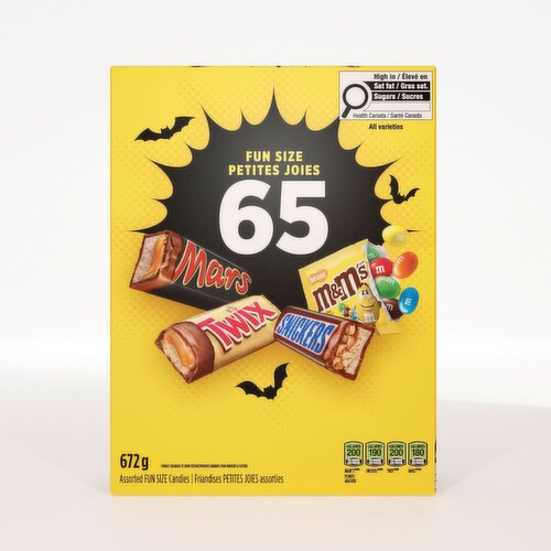 Mars - Halloween Chocolate Mini Bars, Variety 65 Pack