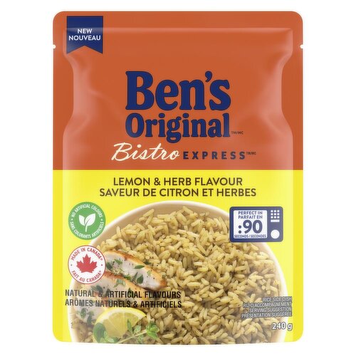 Ben's Original - Bistro EXPRESS, Lemon and Herb Flavour Rice Side Dish