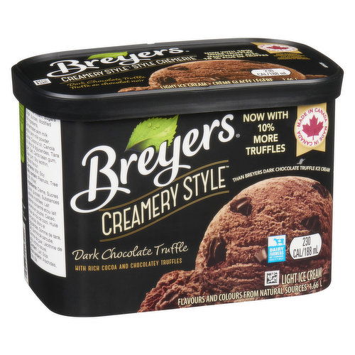 Breyers - Creamery Style Ice Cream, Dark Chocolate Truffle