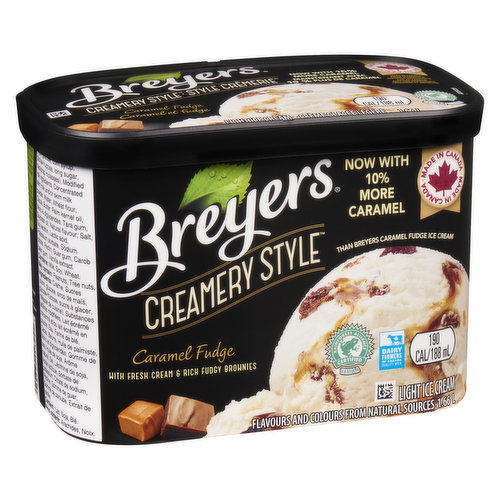 Breyers - Creamery Style Ice Cream, Caramel Fudge