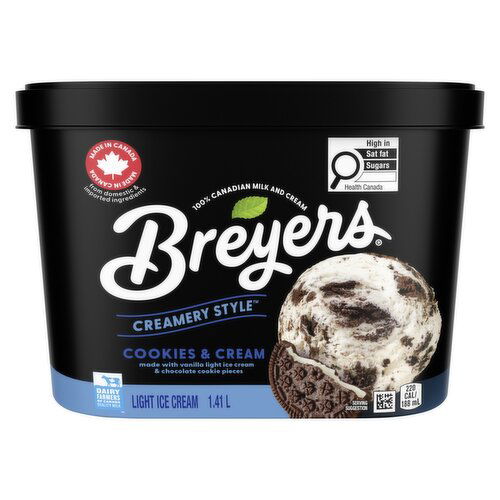 Breyers - Creamery Style Cookie & Cream Ice