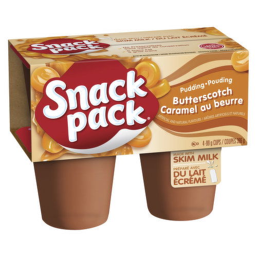 Snack Pack - Butterscotch Pudding Cups 99g