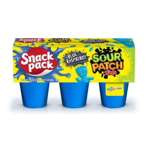 Snack Pack - Juicy Gels Blue Raspberry Sour Patch Kids