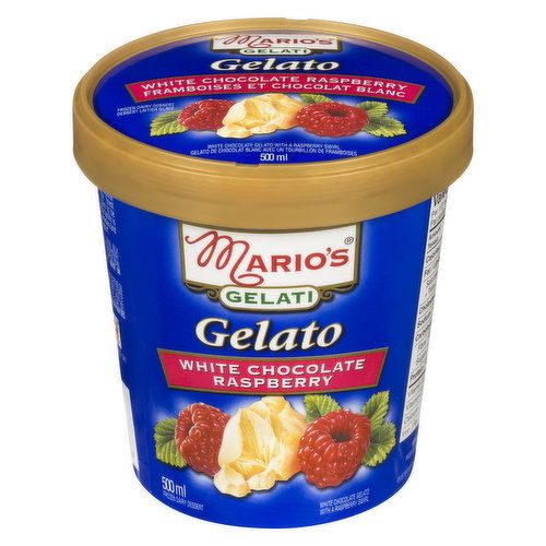 Marios - Gelato White Chocolate Raspberry