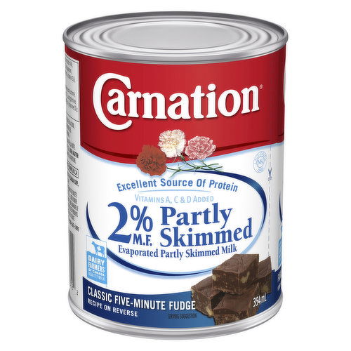 Nestle - Carnation Evaporated Milk, 2% Partly Skimmed Milk