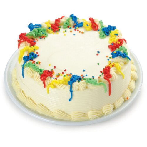 Bake Shop - 2 Layer 8 In Frozen White Celebration Cake