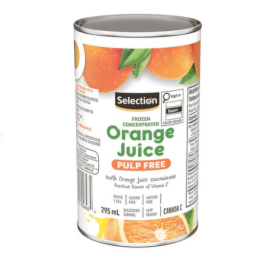 Selection - Frozen Orange Juice Concentrate, Pulp Free