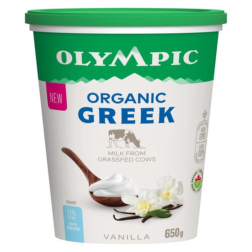 Olympic - Organic Greek Yogurt 0% Vanilla