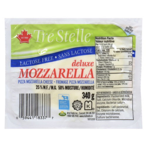 Tre Stelle - Mozzarella Cheese Ball Lactose Free