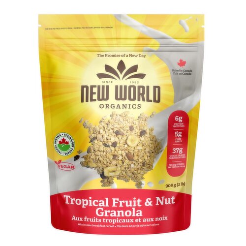 NEW WORLD ORGANICS - Tropical Fruit & Nut Granola