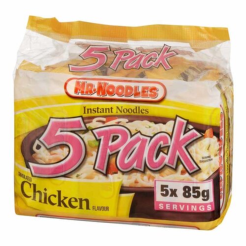 Mr. Noodles - Chicken Flavoured Instant Noodles, 5 Pack