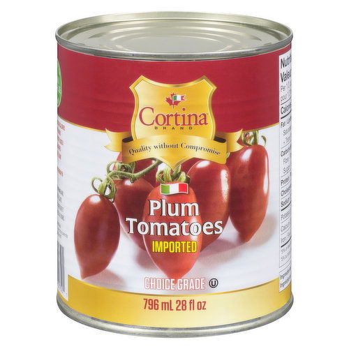 Cortina - Plum Tomatoes - Unsalted