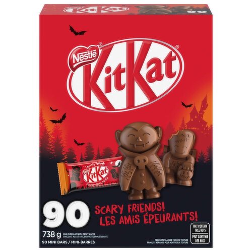 Nestle - Halloween KITKAT Scary Friends Chocolate Bars 90ct