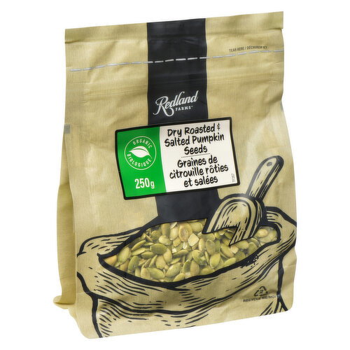 Redland Farms - Pumpkin Seeds, Organic Dry Roasted & Salted