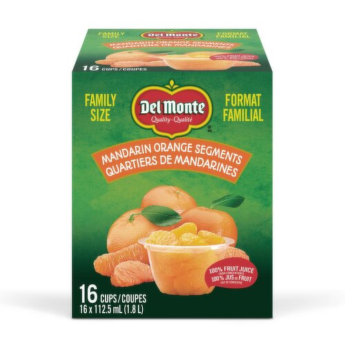 Del Monte - Mandarin Orange Cups, Family Size
