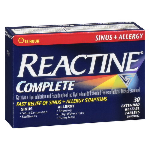 Reactine - Complete Sinus + Allergy Non Drowsy