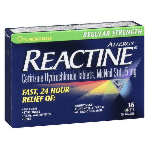 Reactine - Allergy Non Drowsy Regular Strength - 5mg