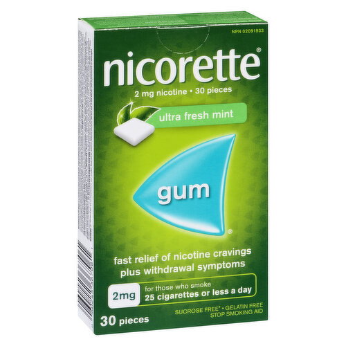 Nicorette - Nicorette Ultra Frsh Mint Gum 2ml