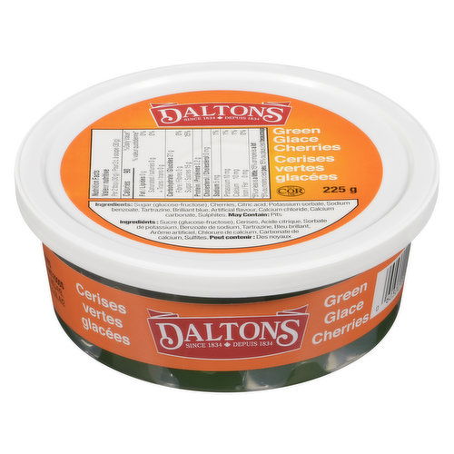 Daltons - Green Glace Cherries