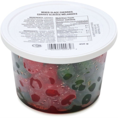 Cherries - Mixed Glace, Candied