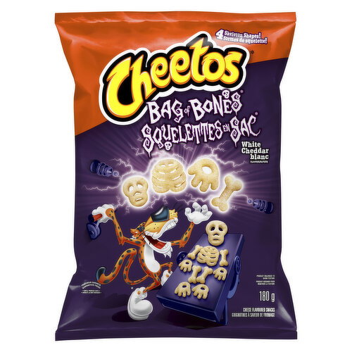 Cheetos - Cheese Snacks Bag of Bones, White Cheddar