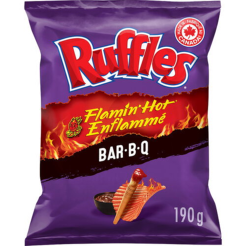 Ruffles - Potato Chips, Ruffles Flamin Hot BBQ