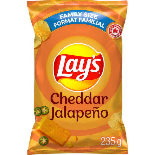 Lay's - Potato Chips, Cheddar Jalapeno - Family Size