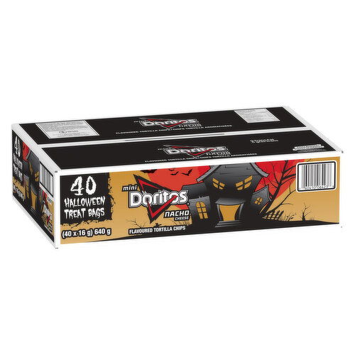 Doritos - Mini Nacho Tortilla Chips, 40 Halloween Treat Bags