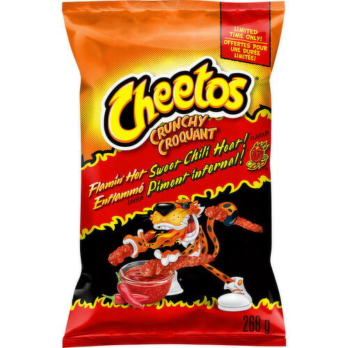 Cheetos - Crunchy, Flamin Hot Sweet Chili Heat!