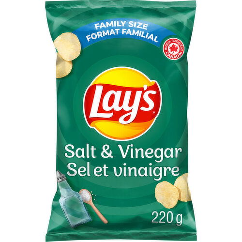 Lay's - Salt & Vinegar Potato Chips, Family Size