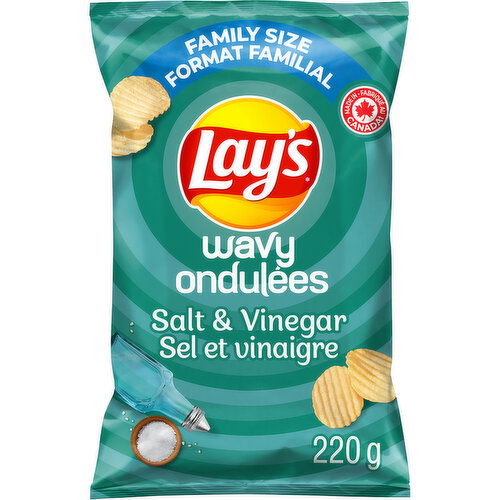 Lays - Wavy Salt & Vinegar Chips