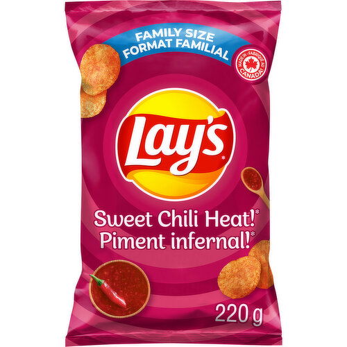 Lay's - Sweet Chili Heat Potato Chips, Family Size