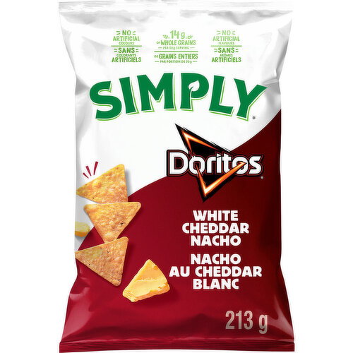 Doritos - Simply White Cheddar Nacho Tortilla Chips