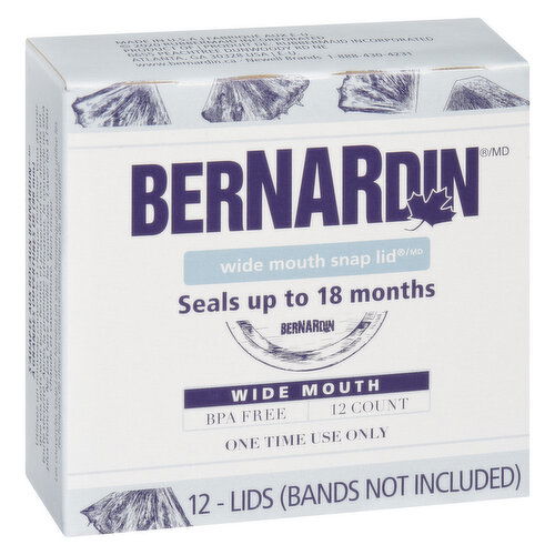 Bernardin - Wide Mouth Snap Lids