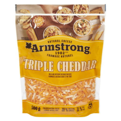 Armstrong - Cheese - Triple Cheddar, Shredded