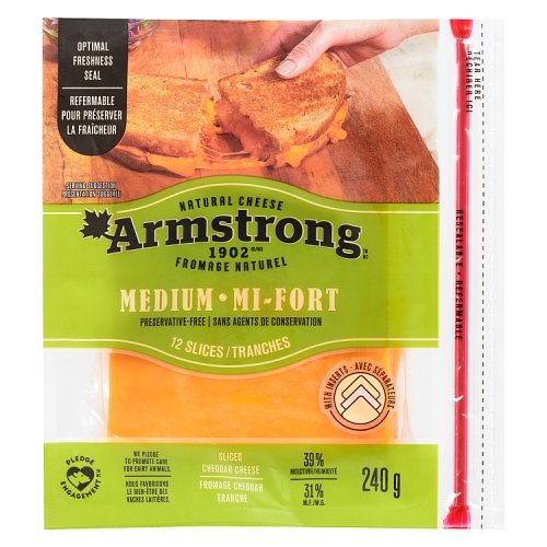 Armstrong - Cheddar Cheese Sliced Medium