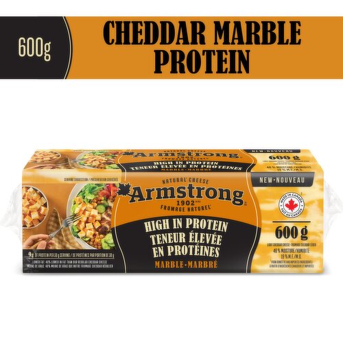 Armstrong - High In Protein Marble Cheddar Block