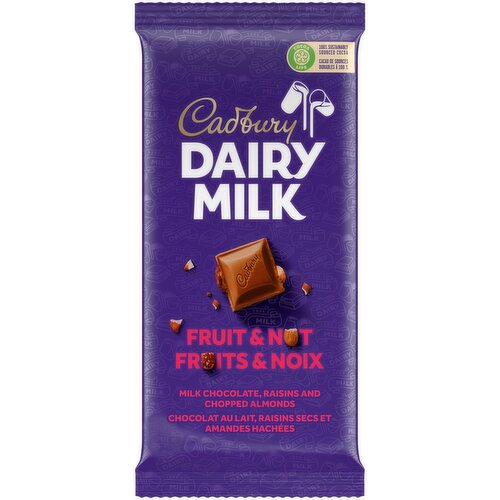 Cadbury - Dairy Milk Chocolate Fruit & Nut Bar