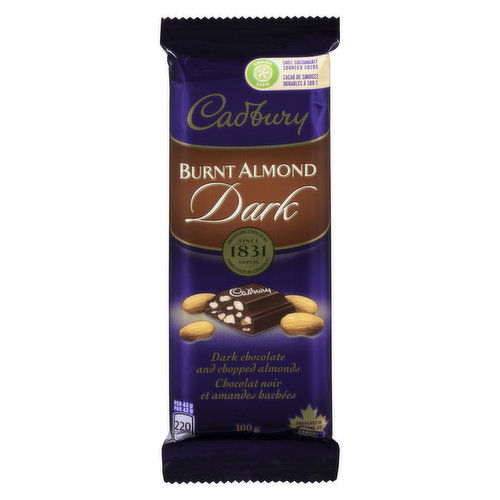 Cadbury - Dairy Milk Dark Chocolate Burnt Almond