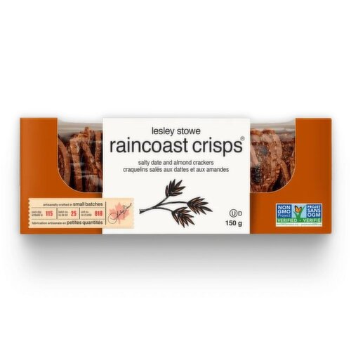 Lesley Stowe - Raincoast Crisps Crackers - Salty Date & Almond