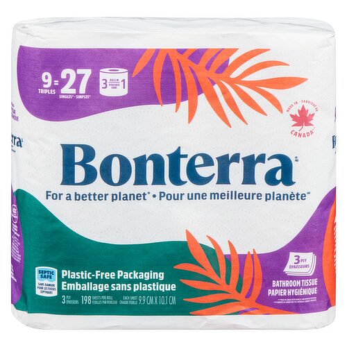 Bonterra - 9 is 27 bathroom Tissue